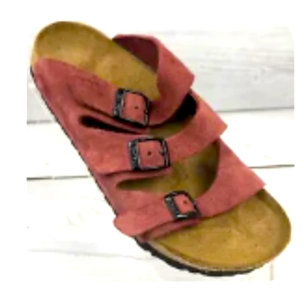 💕Birki's Birkenstock 3 Triple Buckle Burgundy💕